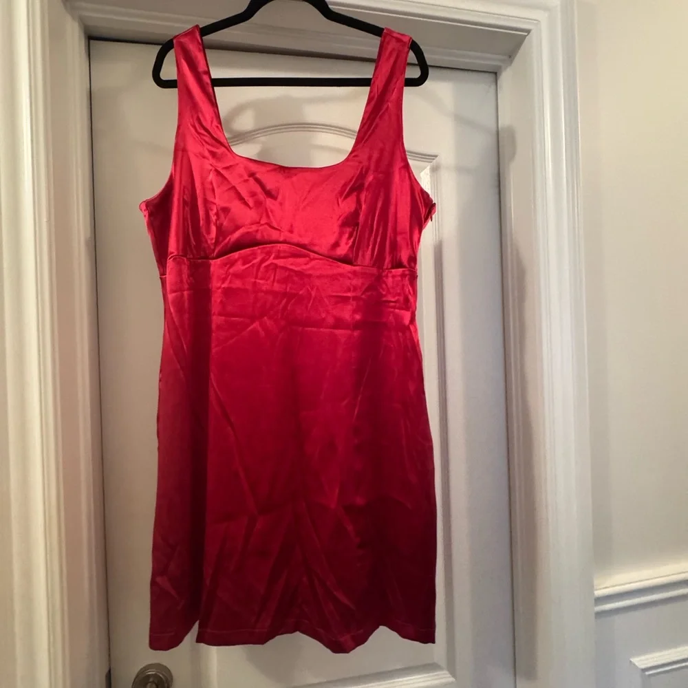 Anthropologie Maeve Satin Mini Dress - Size 2X - Picture 4 of 5